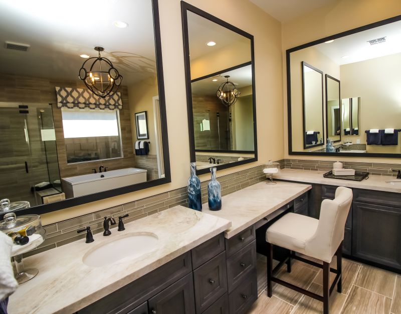 Decorative Mirror and Vanity